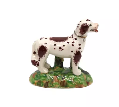 Buy ANTIQUE STAFFORDSHIRE DOG Small Single Figurine Porcelain 12cm X 12cm • 10.50£