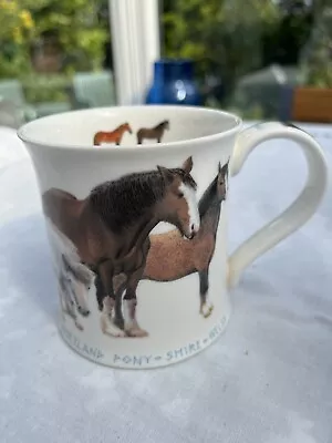 Buy Dunoon Bone China Tea / Coffee Mug - Farm Breeds Horses By Richard Partis • 4.99£