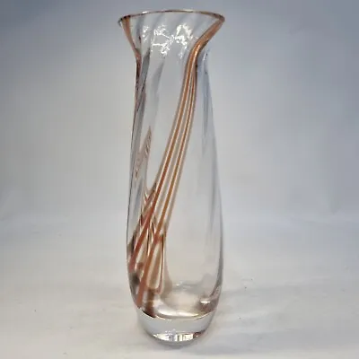 Buy Caithness Glass Budvase Signed Swirl Brown 7  Tall  • 12.99£