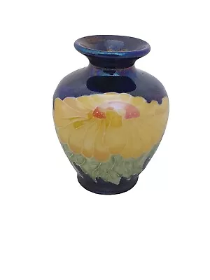 Buy Lise B Moorcroft  Moorland Daisy Lustre Vase Colour Trial  2001 • 29.99£