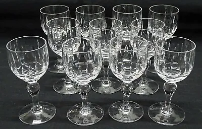 Buy Stuart England Hampshire Set Of 11 Cut Glass Cordial Stems 3 7/8  • 144.11£