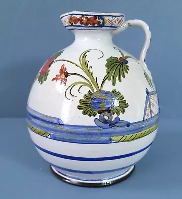 Buy French Faience Jug, Antique Hand Painted • 25£
