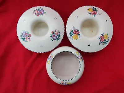 Buy POOLE POTTERY  Two Mushroom Posy Bowls 175 And Round Bowl 221 Vintage 1960s • 8.99£