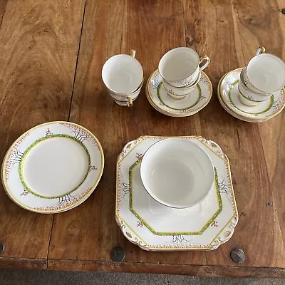 Buy 6 Cup Antique Savoy China Tea Set And Cake Plates • 40£