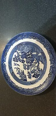 Buy  VINTAGE Willow Johnson Brothers Bros England Blue White Plate VGC • 5£