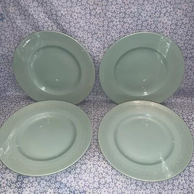 Buy Woods Ware Beryl Green 10” Dinner Plates X 4 - Vgc. Vintage 1950s MCM.     #LT • 18£