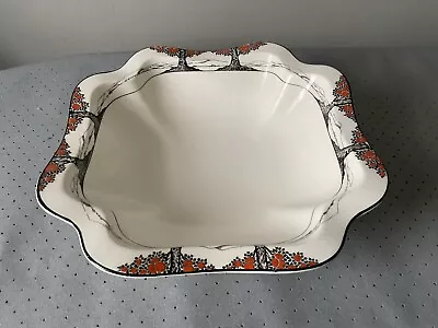 Buy Crown Ducal Orange Tree A Very Rare Indented Large Square Fruit Bowl • 55£