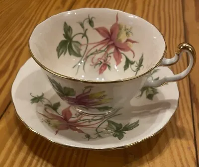 Buy RARE Adderley Tea Cup And Saucer Pink And Purple Fuchsia Teacup, England C1947 • 71.04£