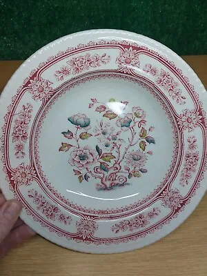 Buy Vintage Wood And Sons Ironstone 'Dorset' Floral Pink & White Bowl  • 6£