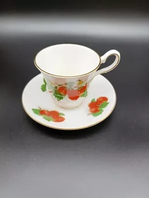 Buy Royal Grafton STRAWBERRY TEACUP & SAUCER Fine Bone China Made In England • 12.31£