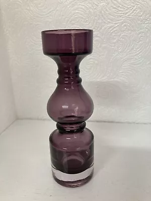 Buy Riihimaki Purple Aubergine Glass Chess Piece Vase • 45£