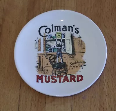 Buy Vintage Hand Crafted Lord Nelson Pottery Colman's Mustard Plate Dish - 10cm Size • 5£