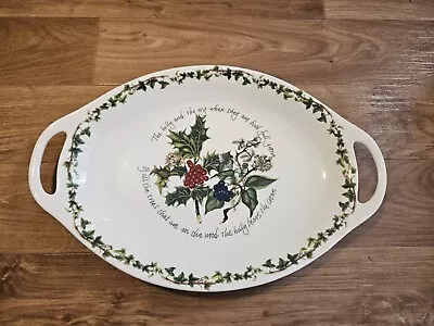 Buy PORTMEIRION THE HOLLY AND THE IVY 18  45 LARGE OVAL HANDLED PLATTER New Label • 39.95£