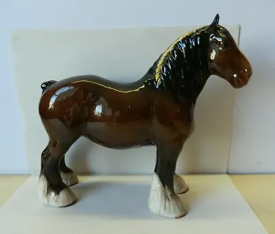 Buy Vintage Ceramic Shire Horse With Braid Beswick • 25£