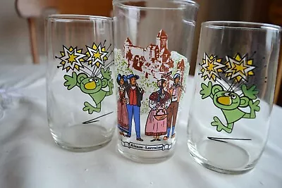 Buy 4 Glasses: Alsaoe- LORRAINE Ok Glass &2xpainted Rakosnicek &plain Czechoslovakia • 5£