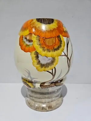 Buy Clarice Cliff Bizarre Rhodanthe Delecia Ribbed Vase Number 362 Circa 1935 21 Cm • 425£
