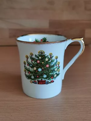 Buy Queens Rosina Bone China Tea Mug. Christmas Tree. Great Condition • 5.99£