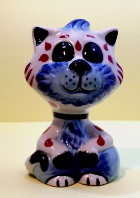 Buy Lorna Bailey Cat Signed By Lorna Bailey  Tad  The Cheeky Looking Blue Cat • 54.99£