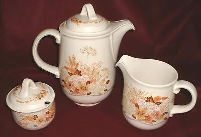 Buy Poole Pottery   Summer Glory   Tall 9  Teapot 1 Pint Milk Jug And Covered Sugar • 15£