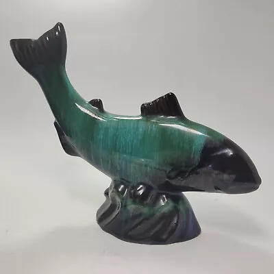 Buy Blue Mountain Pottery Trout Figurine Green And Blue Glaze 7  • 23.71£