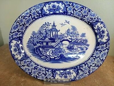 Buy Antique, Old Alton Ware, Pagoda Or Colandine Pattern Serving Platter 29 X 23.5cm • 8.95£