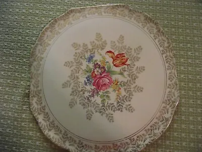 Buy Elijah Cotton Ltd Staffordshire Lord Nelson Ware Floral Plate  • 18£