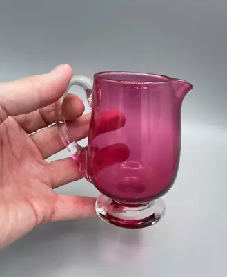 Buy A Small Antique Victorian/Vintage Cranberry Glass Jug • 10£
