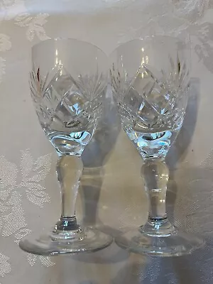 Buy Royal Brierley Crystal Sherry Glasses, Two, New And Boxed • 25£