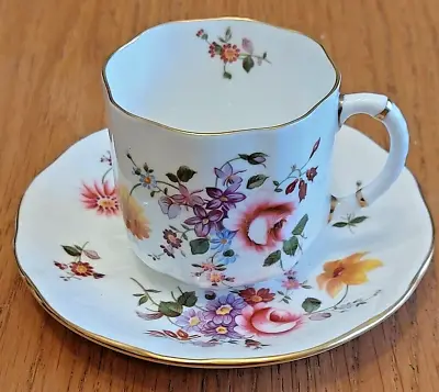 Buy Royal Crown Derby Posies Coffee Cup And Saucer English Bone China • 4.99£