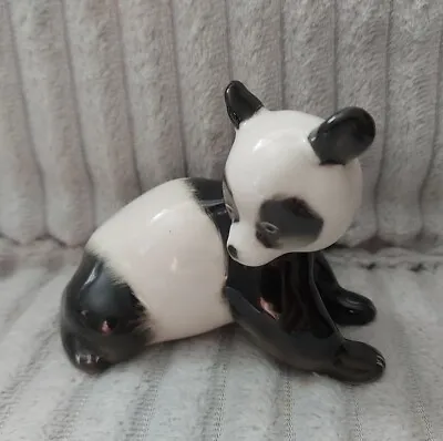 Buy Lomonosov Panda Figurine Ceramic Vintage Made In USSR • 12£