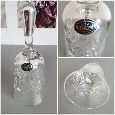 Buy Bohemia Crystal Glass Bell Made In Czech Republic - 24% PbO Hand Cut • 12£