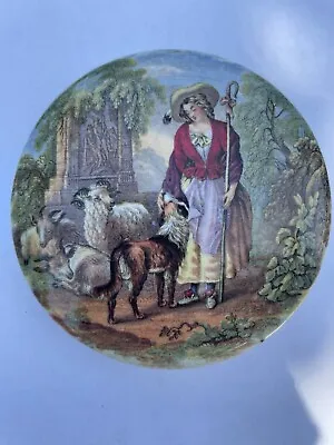 Buy The Shepherdess 325 (KVM 279) Pratt Ware Pot Lid By Cauldon C1860 • 18£