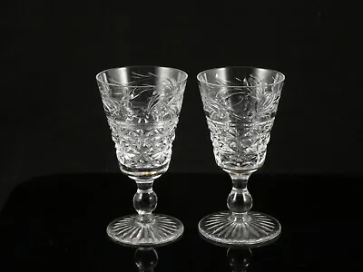 Buy 2 Stuart Crystal Mansfield Sherry Glass Glasses • 10£