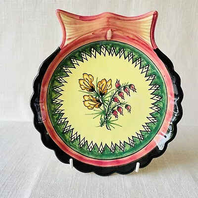 Buy Vintage Henriot Quimper Pottery 8  Soleil Yellow Floral Print Plate • 12.03£