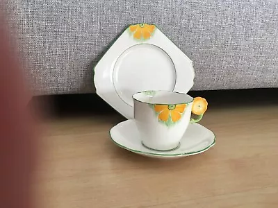 Buy Vintage Aynsley Flower Handle Tea Trio Cup Saucer Plate  --  L@@@k • 39.99£