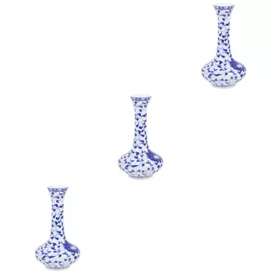 Buy  3 Pieces Blue And White Pottery China Vase Ceramic Decorations • 28.35£