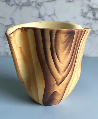 Buy Grandjean Jourdan Vallauris - Vase - Imitation Matte Wood - Vintage • 68£