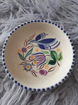 Buy Traditional Poole Pottery Bluebird Trinket Bowl Shape Pattern TV - 3.25 Inches • 12.99£
