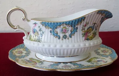 Buy Vintage Queens Rosina Fine Bone China Gravy Boat With Under Plate- ENGLAND • 65.46£