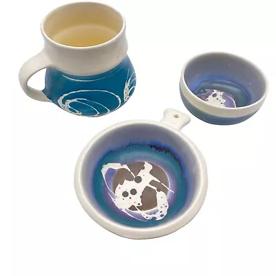 Buy Aviemore Pottery Trinket Dish Small Bowl Mug Scotland Pottery Set Stoneware • 33.07£