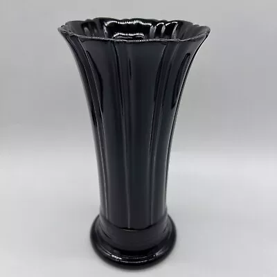 Buy Fiesta Ware Millennium II Black 9-5/8  Medium Trumpet Vase Made In USA • 67.08£
