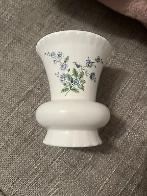 Buy Coalport Bone China Mini Vase With Blue Flowers • 10£