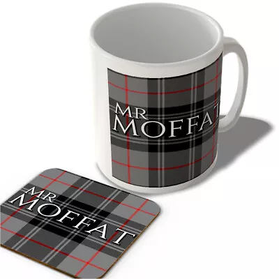 Buy Mr Moffat - Moffat Modern Tartan - (Full Background) - Scottish Mug And Coast... • 12.99£