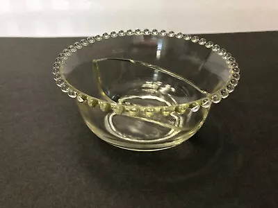 Buy Vintage Imperial Glass Candlewick Divided Bowl 6.5 Inch Excellent Condition • 7.64£