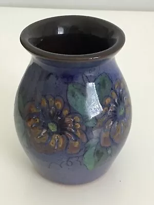 Buy Handmade Blue Floral The Guernsey Pottery Small Vase Oatland • 9.99£