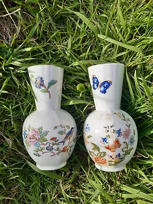 Buy Ansley China. Cottage Garden Pattern Vase X1 And  Pembroke Pattern Vase X1 • 7£