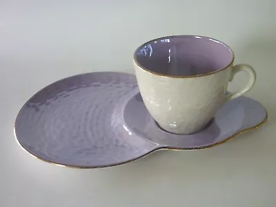 Buy Vintage Maling Purple Lustre Tennis Set: Cup & Saucer / Plate • 8£