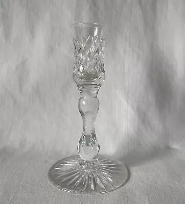 Buy Single Thomas Webb England Cut Glass / Crystal Candlestick Approx 15cm Tall • 10.95£