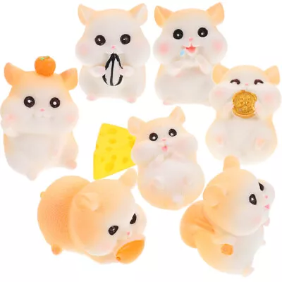 Buy  Small Animal Figurines Mini Animals Figures Hamster Ornaments Accessories • 11.18£