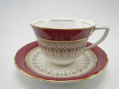 Buy Royal Worcester Regency Ruby Cup & Saucer Set(s) Hand Painted Bone China • 33.18£